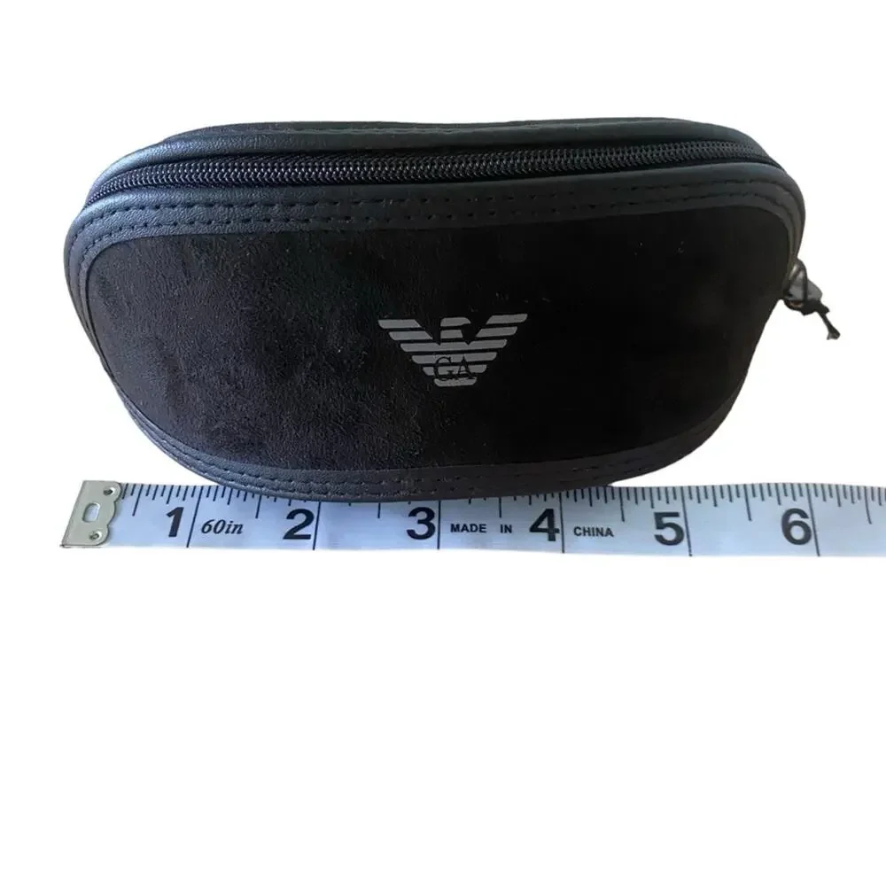 NWT Emporium Armani Black Soft Sunglasses Case Unisex Luxury
